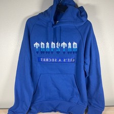 Trapstar Decoded Blue Hoodie Sweatshirt Mens Medium