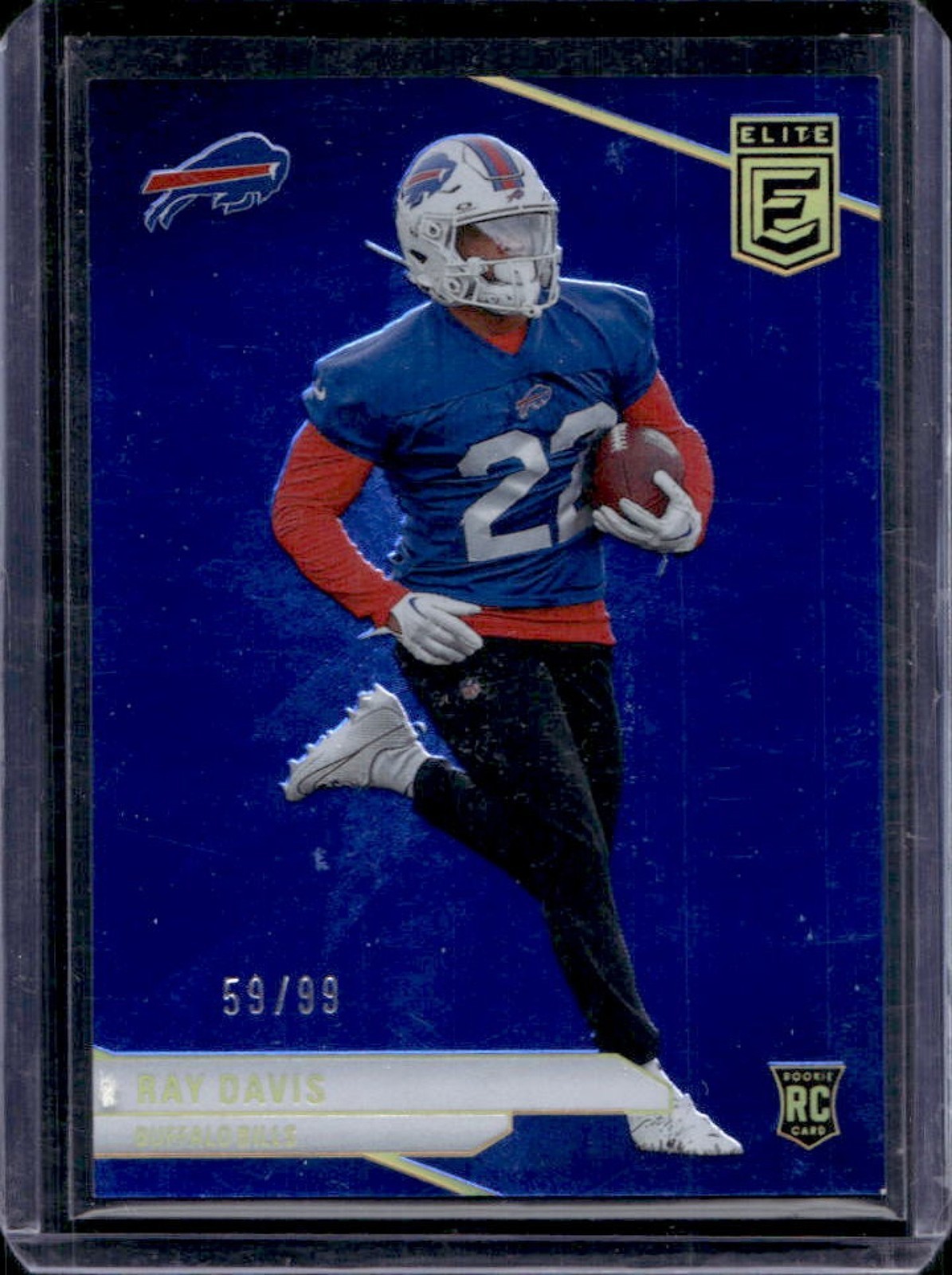 2024 Donruss Elite Ray Davis RC Blue Rookie #59/99 Bills