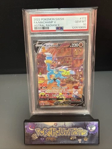 Pokemon Card Machamp V 172/189 Alternate Art Astral Radiance PSA 10 GEM MINT