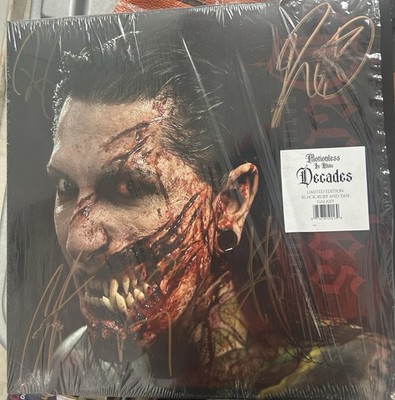 Motionless In White Decades Signed Cover 12'' Black Vinyl LP Record New Album