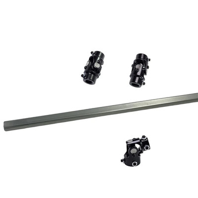 9'' Steering Shaft +9/16'' 26-Spline 3/4'' DD+3/4''DD x 1''DD+3/4''DD x 3/4''DD