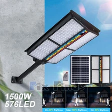 9900000LM LED Solar Street Lights Commercial Dusk To Dawn Outdoor Road Wall Lamp