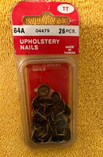 Vintage Brass UPHOLSTERY NAILS DAISY HEAD VSI 64A QTY 26 - 1985
