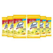 LYSOL Disinfecting Wipes - Lemon  Lime Blossom To-Go Flatpack 15 ct 48 Packs