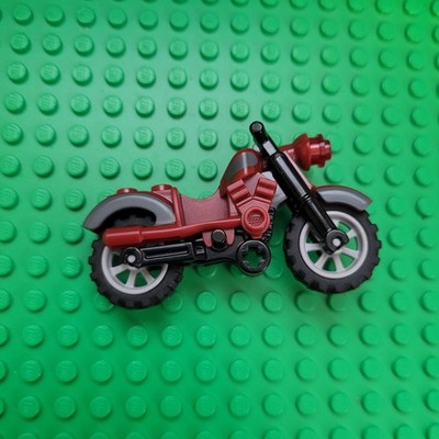 Lego Dark Red Motorcycle Vintage with Dark Bluish Gray Trim