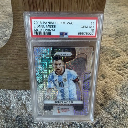 2018 PANINI PRIZM WORLD CUP Lionel Messi Mojo PRIZM PSA 10 #1
