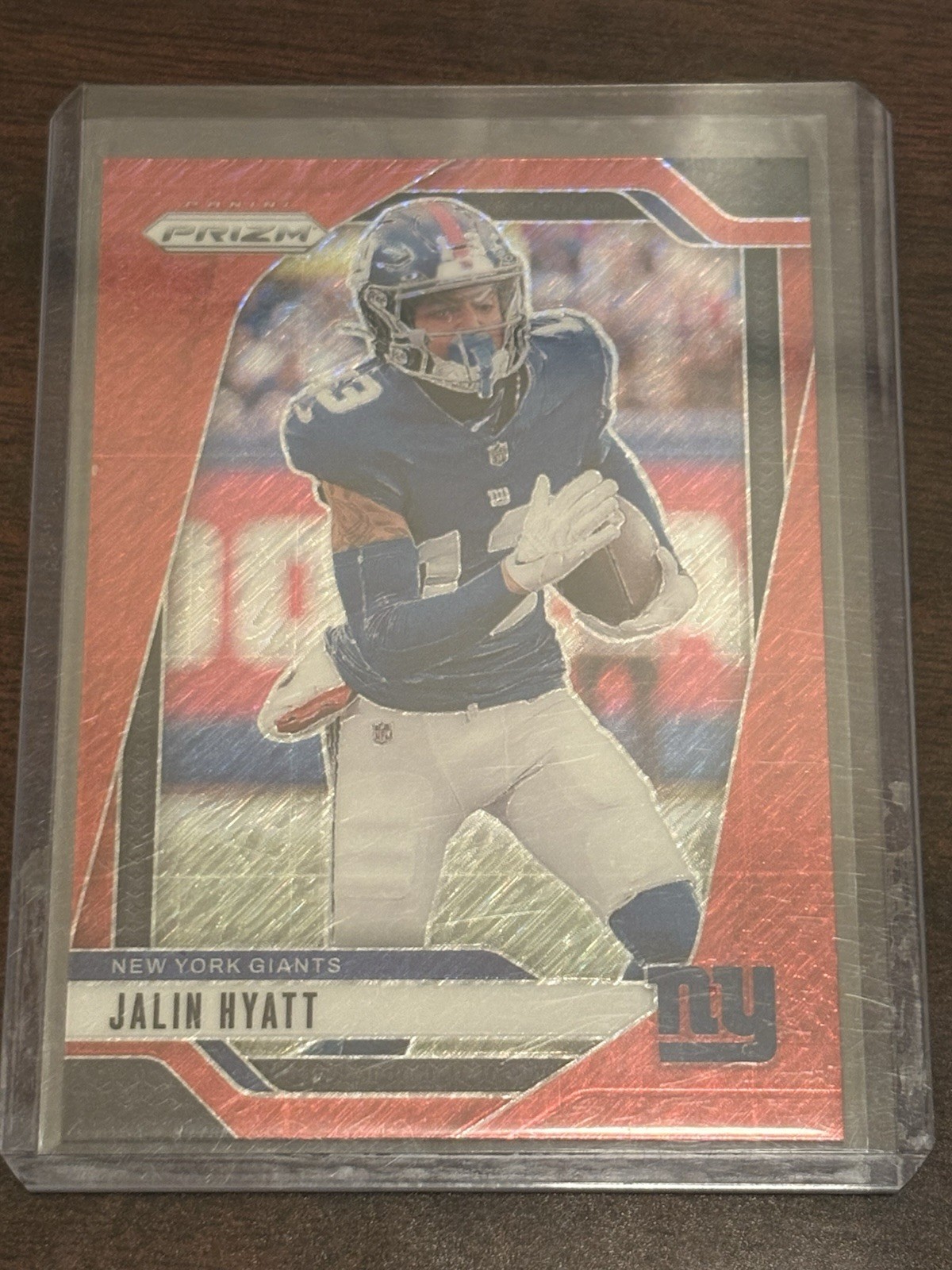 2023 Panini Prizm Red Shimmer /35 Jalin Hyatt #378 RC Giants