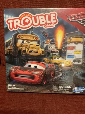 Disney Pixar Cars 3 Trouble Board Game by Hasbro Gaming 2016 New Sealed