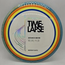 Axiom Discs Simon Line Neutron Time-Lapse Chartreuse Custom Dye/Blue Rim 174g