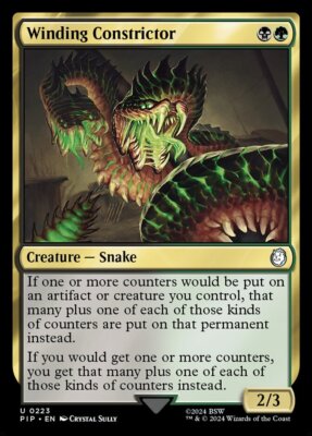 MTG Fallout U Winding Constrictor #0223