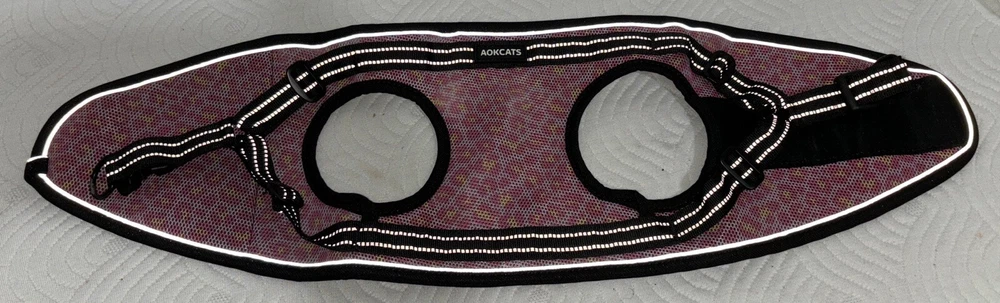 Dog harness - mesh lightweight -size large adjustable