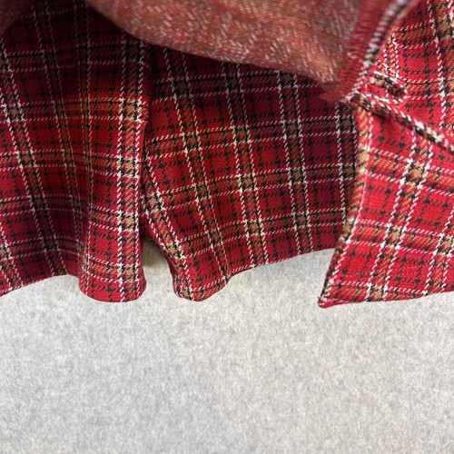 Zara Romper Girls' 13/14 Red Plaid Skirt Front Bows Short Sleeves Party NWT - Picture 12 of 15