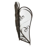 Aspire Home Accents Maxwell Antique Brown Metal Fire Screen Aspire Home Accents Maxwell Antique Brown Metal Fire Screen