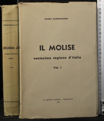 IL MOLISE. ZWANZIGSTE REGION  VOL I. CAMPOSARCUNO. DIE MODERNE GRAFIK. SIGNATUR.