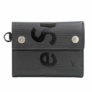 supreme lv black wallet