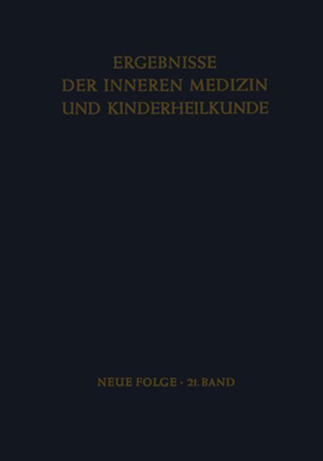 Ergebnisse Der Inneren Medizin Und Kinderheilkunde | Buch |