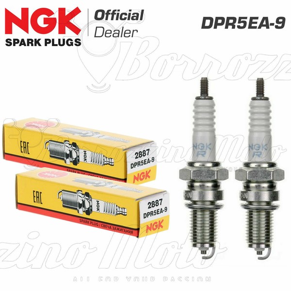 Set 2 Kerzen NGK DPR5EA-9 Original Kawasaki VN Vulcan Nomad Fi 1500 2000-2004-image