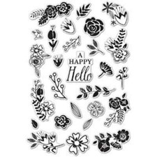 HERO ARTS - ACRYLIC STAMPS - FLOWER GARDEN
