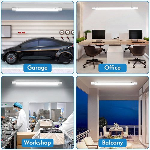 Lámpara de habitación húmeda LED Lámpara de habitación húmeda Lámpara de bañera Lámpara de techo 60/120/150 cm - Imagen 10 de 18