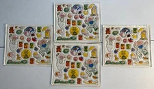 Vtg 1983 Puffy Cabbage Patch Baby Stickers 4 Full Sheets Excellent NOS