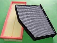 Innenraumfilter, Pollenfilter mit Aktivkohle + Luftfilter VW Audi Seat Skoda