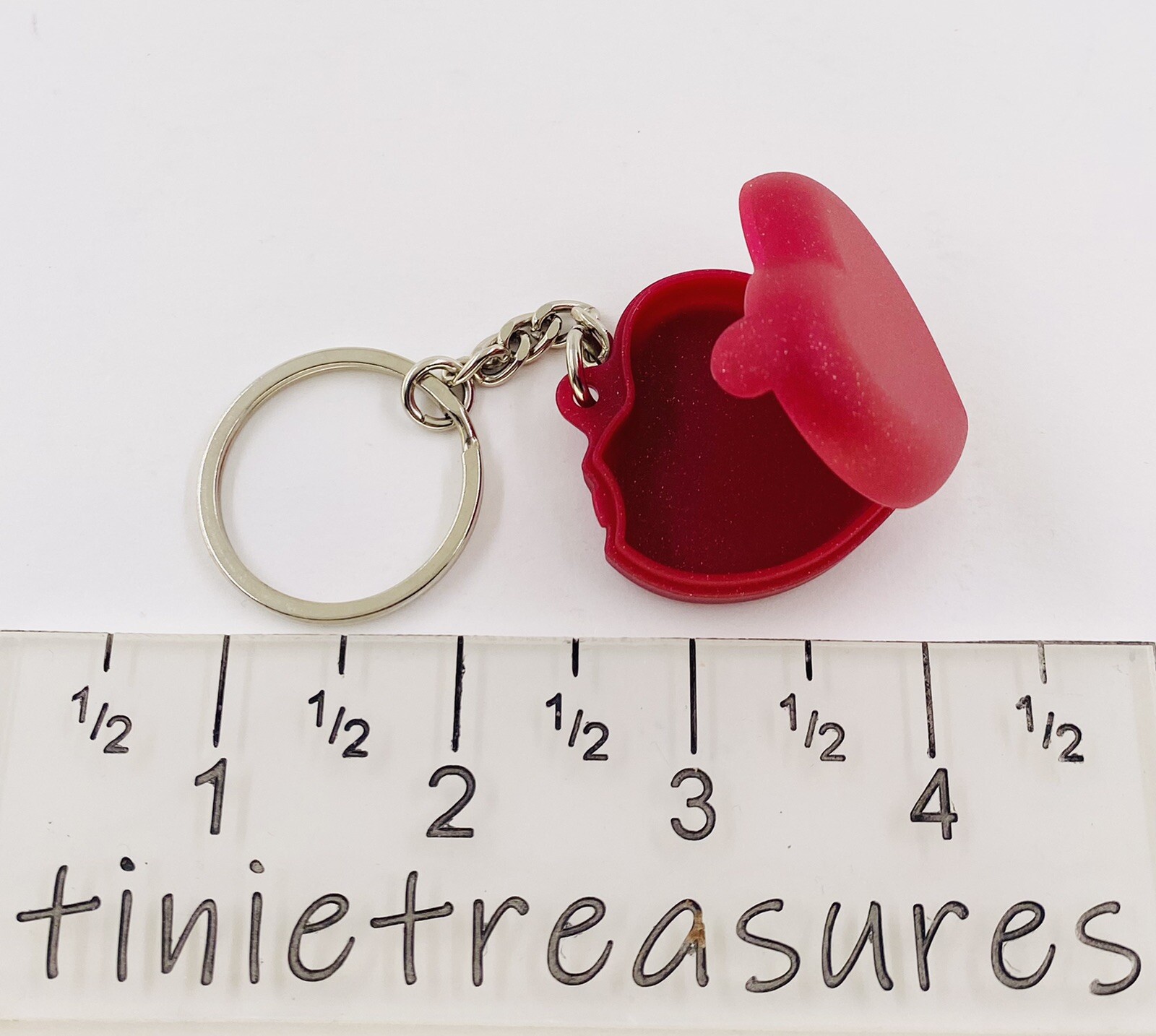 Tupperware keychain Heart keeper Mini new tinietreasures