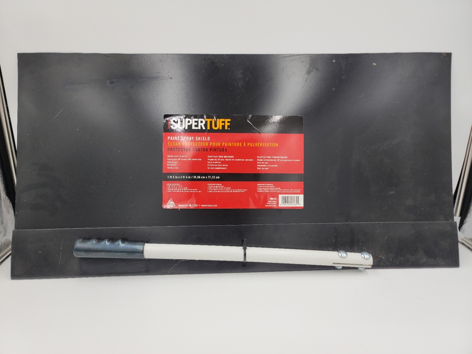 28" Heavy Duty Plastic Paint Trim Guide Tool Spray Shield Overspray