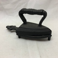 Cast Iron Miniatures Vintage Iron and Holder