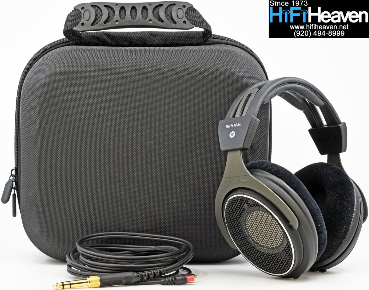SHURE SRH1840 Flagship Pro Open-Back Headphones/carry-case SHURE SRH1840 Flagship Pro Open-Back Headphones/carry-case