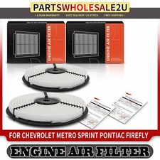 2x Engine Air Filter for Chevrolet Sprint 1987-1992 Pontiac Firefly Suzuki Swift