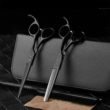 HAIR CUTTING SCISSORS Thinning Shears Barber Salon Texturizing Tool Set ROSEWARD