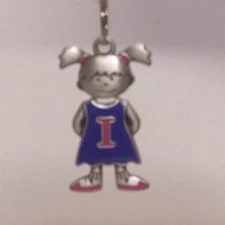 NEW Girl Child Shaped Initial Charm pendant Mom Kids Letters " I " by Ganz