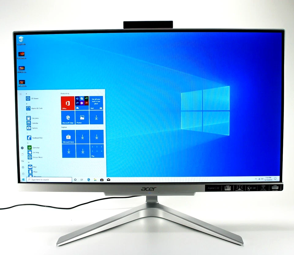 New 21.5'' Acer Aspire C22 All-in-One PC, Intel 2.1GB, 8GB DDR4, HDD 1TB - Image 4 of 4