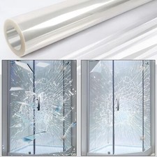 196" Clear Security Self-Adhesive Window Film Glass UV Protection Anti Shatter