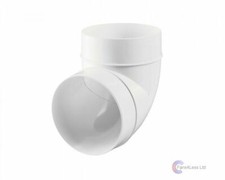Ducting 90 Degree Elbow Joint Bend - Solid Ventilation Duct Pipe 4" 5" & 6" dia