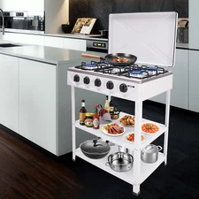 5 Burners Portable Natural Gas Stove Propane Burner For Rv Outdoor Cooking SALE