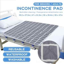 Washable Incontinence Pad Sheet   Reusable Urine Mat Changing Nappy Protector