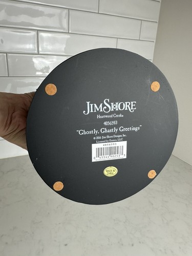 Jim Shore Ghostly, Ghastly Greetings Witch Rotating Graveyard Figurine Halloween - Picture 11 of 22