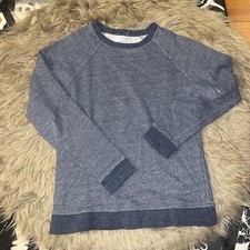 EVERLANE Uniform French Terry Crew Neck Sweatshirt XS Blue