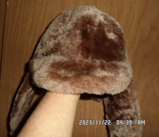 Children’s Genuine Sheepskin Shearling Leather Winter AVIATOR Hat 50 cm