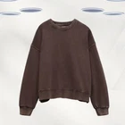 Ex Hush Women’s Sweatshirt - Long Sleeve Open Back Brown (Defect)