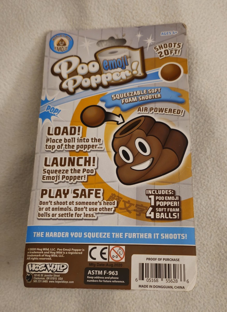 Poo Poo Popper - Fun Novelty Squeeze Toy Party Fun Gag Gift Shoots