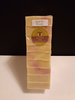 Asian Tea  Blossom handmade soap loaf 9 precut bars