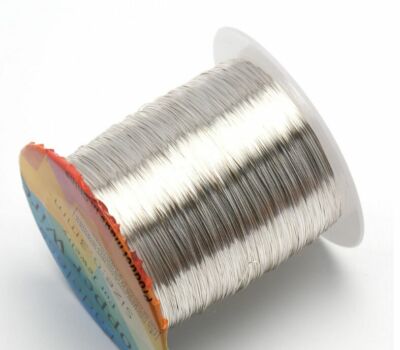 0.2-1.0mm 500-30 meters/roll Silver Copper Wire  Jewelry Making DIY 