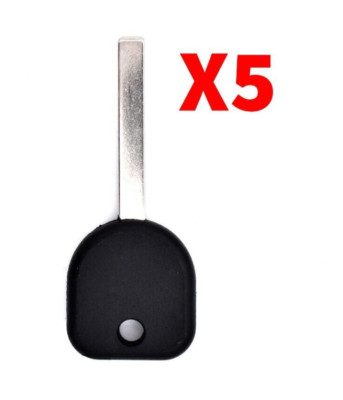 New Lot Pack of 5 Replacement Blade B119-PT Transponder Key ID46 GM Ext Chip