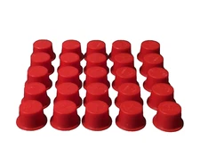 25x Caplugs T-8 Female 1/2" NPT Plug Protector Valves MIPS Pipes -8 Fittings Red