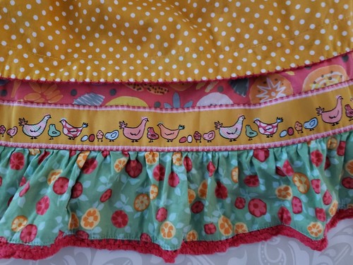 Matilda Jane 8 Girl To The Birds Knot Apron Dress Chicken Farm - Picture 6 of 10