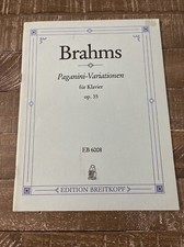 Brahms Paganini Variationen Song Book