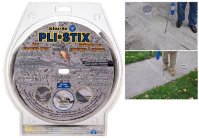 Pli-Stix 30 ft Medium Gray Permanent Concrete Joint Crack Filler Latex-ite35100
