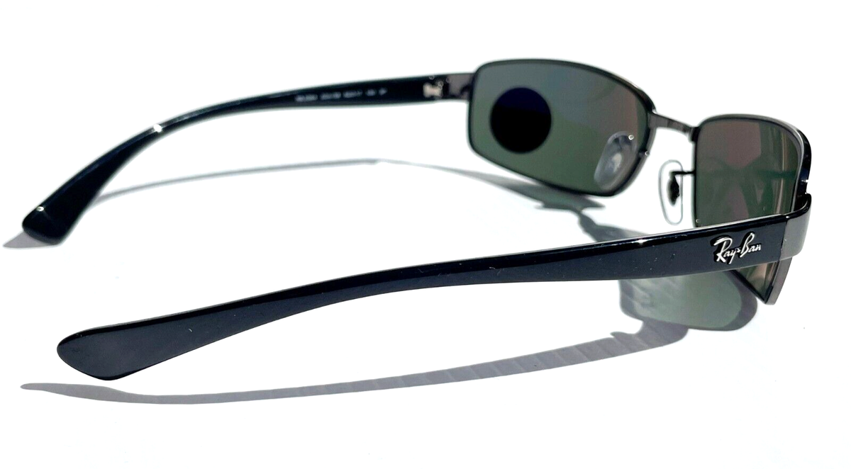 NEW Ray Ban Gunmetal w POLARIZED Dark Green Lens Sunglass RB3364